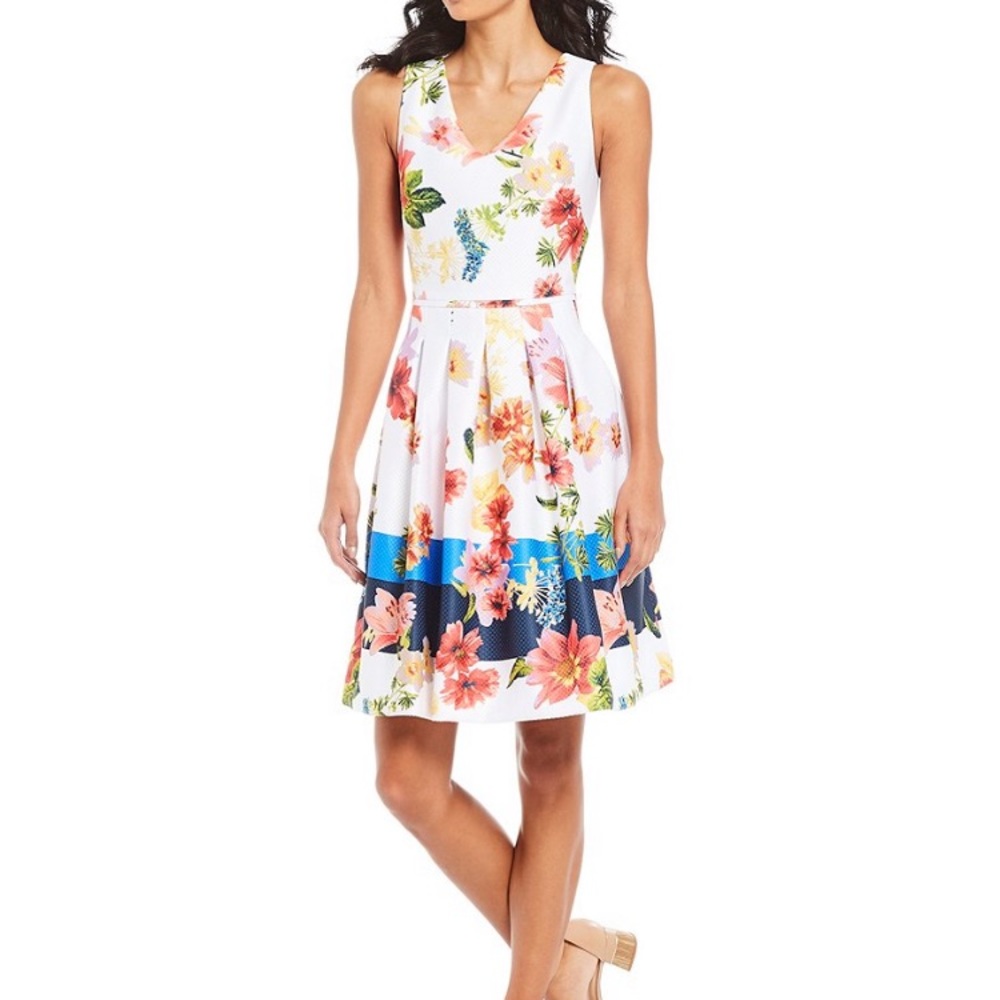 NWT! Alex Marie 🌼 Selina Floral Flare Dress